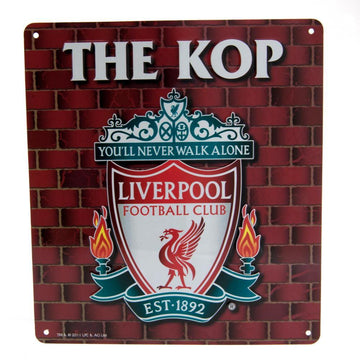 Liverpool FC The Kop Sign - Officially licensed merchandise.