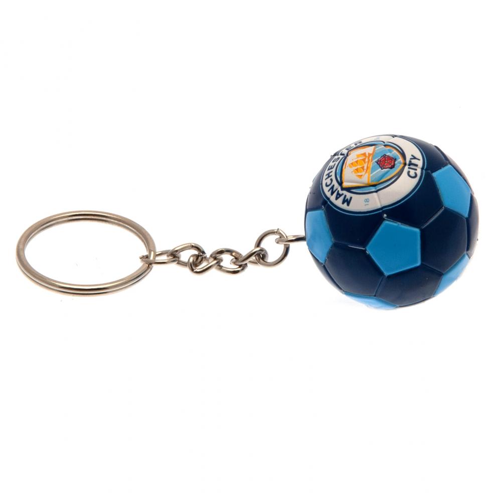 Manchester City FC Football Keyring - Officially licensed merchandise.