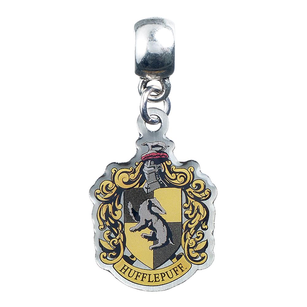 Harry Potter Silver Plated Charm Hufflepuff - Officially licensed merchandise.