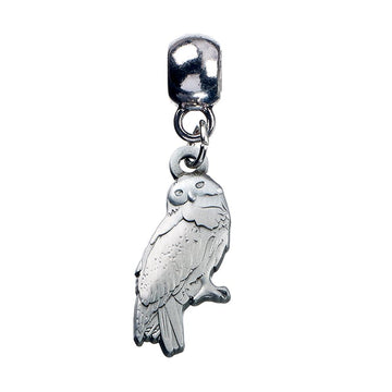 Harry Potter Silver Plated Charm Hedwig Owl - Officially licensed merchandise.