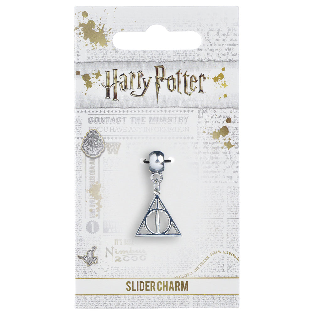 Harry Potter Silver Plated Charm Deathly Hallows - Officially licensed merchandise.