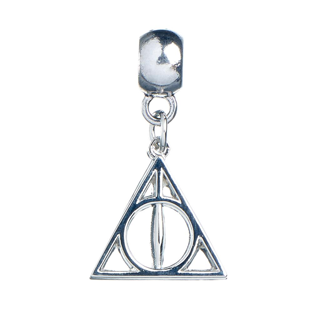 Harry Potter Silver Plated Charm Deathly Hallows - Officially licensed merchandise.