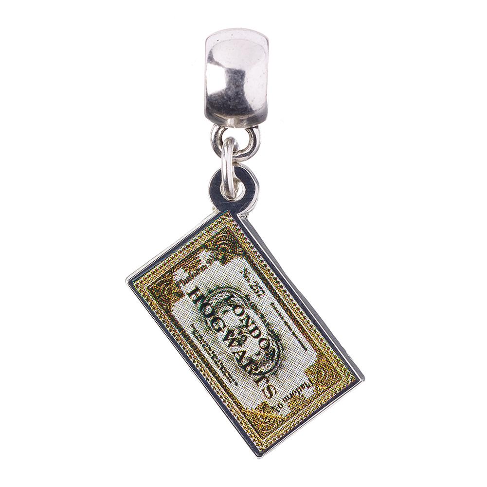 Harry Potter Silver Plated Charm Ticket - Officially licensed merchandise.