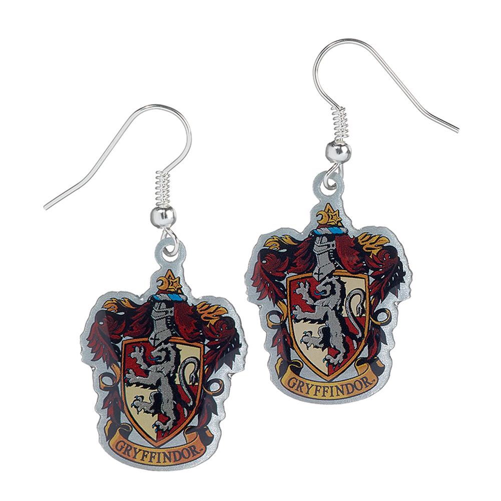 Harry Potter Silver Plated Earrings Gryffindor - Officially licensed merchandise.