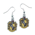 Harry Potter Silver Plated Earrings Hufflepuff - Officially licensed merchandise.