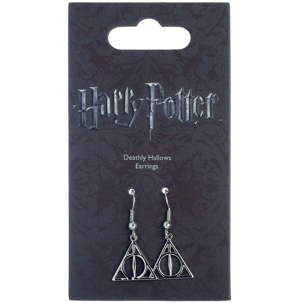 Sterling silver deathly hot sale hallows earrings