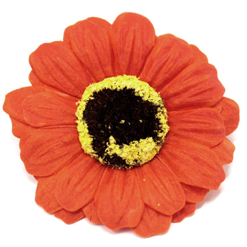 Craft Soap Flowers - Sml Sunflower - Orange x 10 pcs