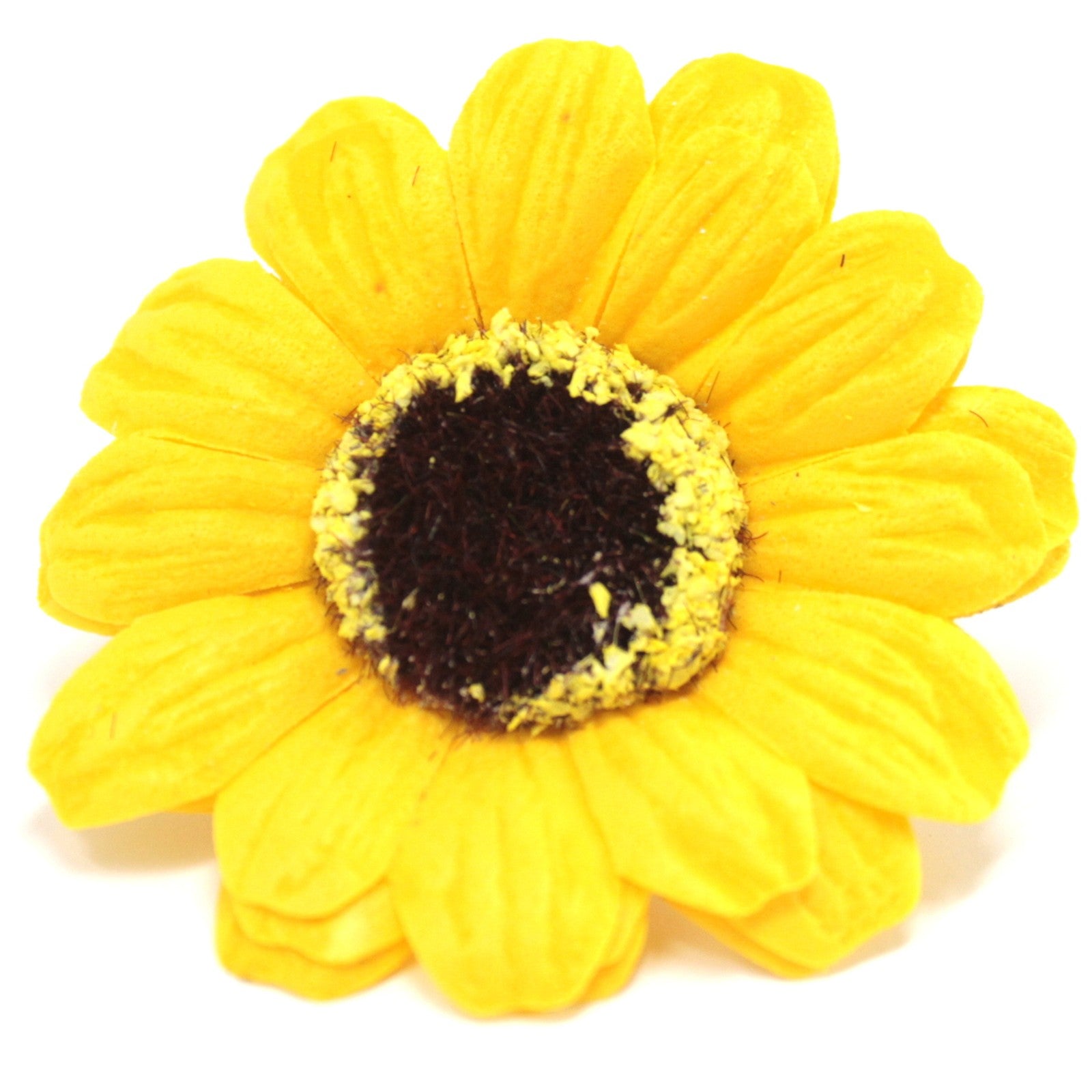 Craft Soap Flowers - Sml Sunflower - Yellow x 10 pcs