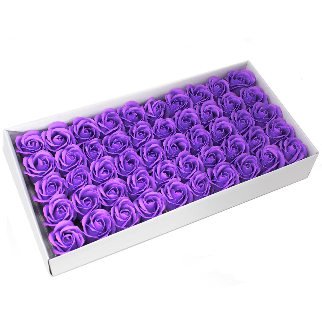 Craft Soap Flowers - Med Rose - Lavender x 10 pcs