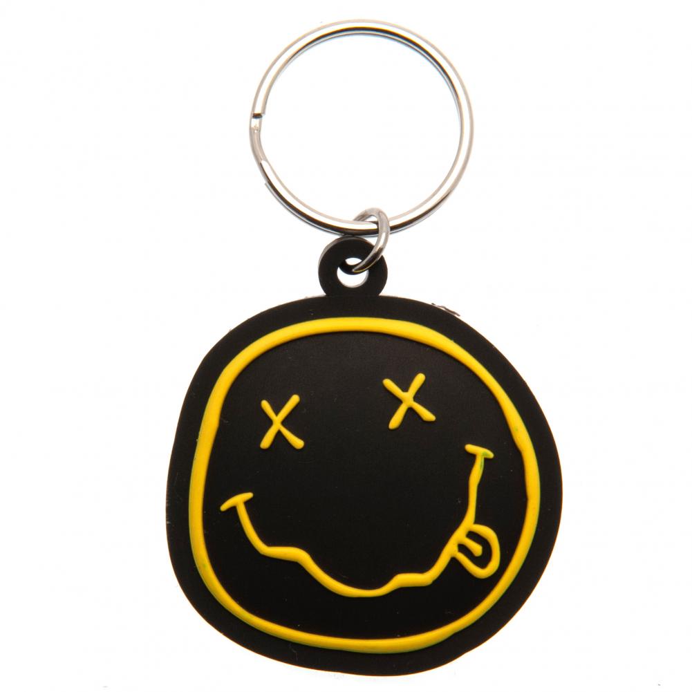 Nirvana PVC Keyring - Officially licensed merchandise.