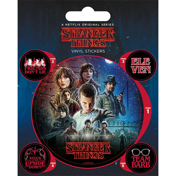 Stranger Things Stickers - Officially licensed merchandise.