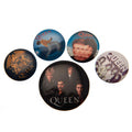 Queen Button Badge Set - Officially licensed merchandise.