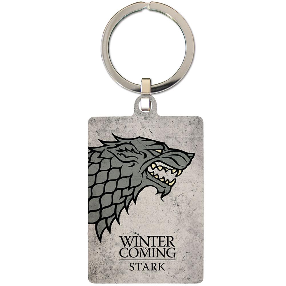 Game Of Thrones Metal Keyring Stark - Officially licensed merchandise.