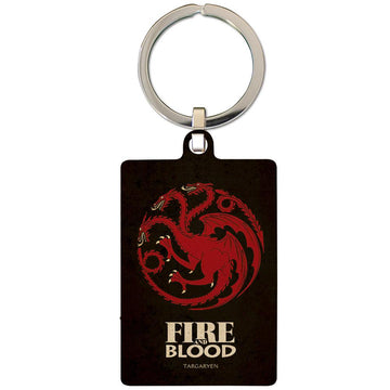 Game Of Thrones Metal Keyring Targaryen - Officially licensed merchandise.