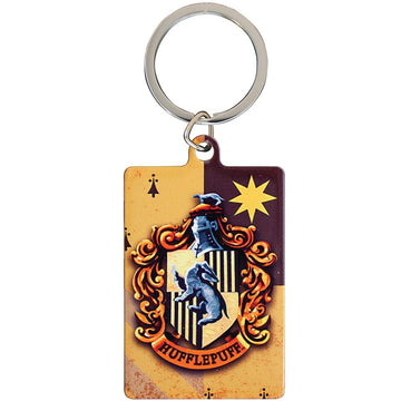 Harry Potter Metal Keyring Hufflepuff - Officially licensed merchandise.