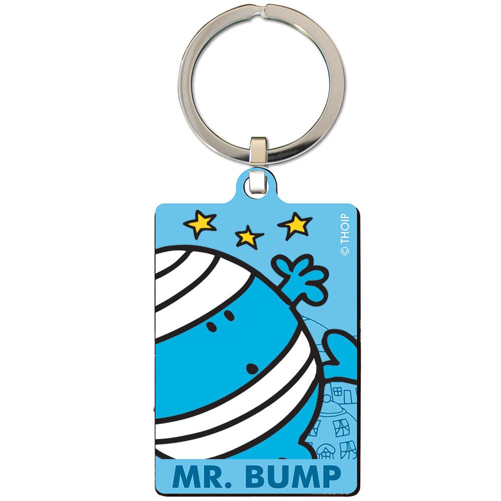 Mr Bump Metal Keyring - Officially licensed merchandise.