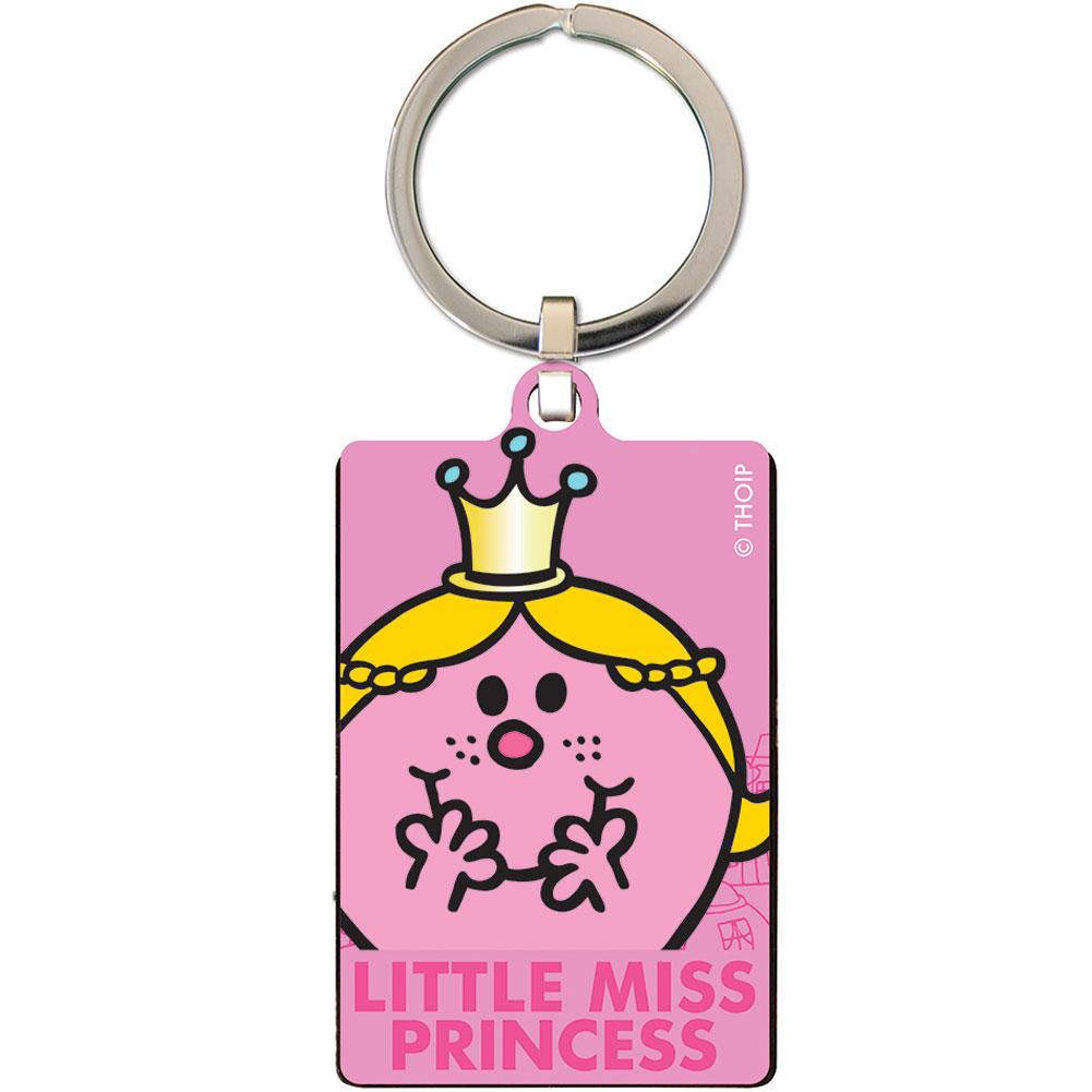 Little Miss Princess Metal Keyring - Officially licensed merchandise.