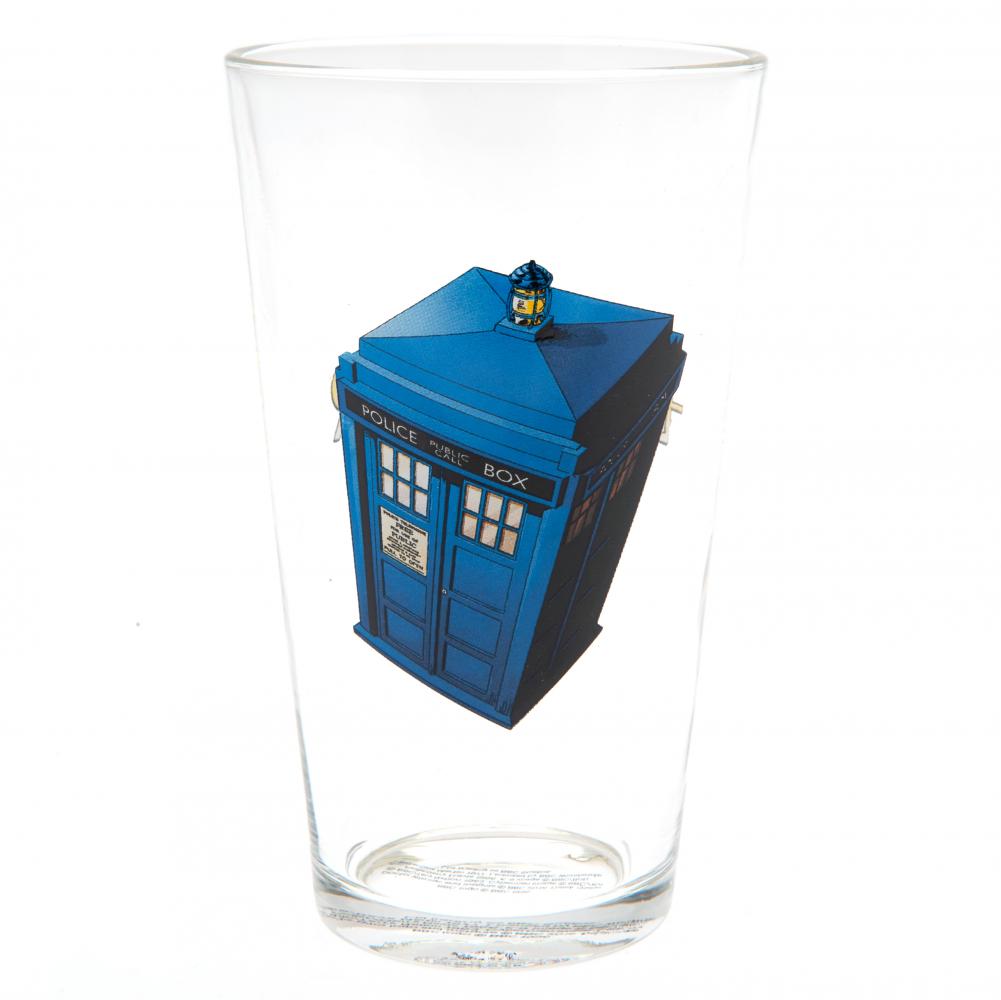 Doctor Who Large Glass - Officially licensed merchandise.