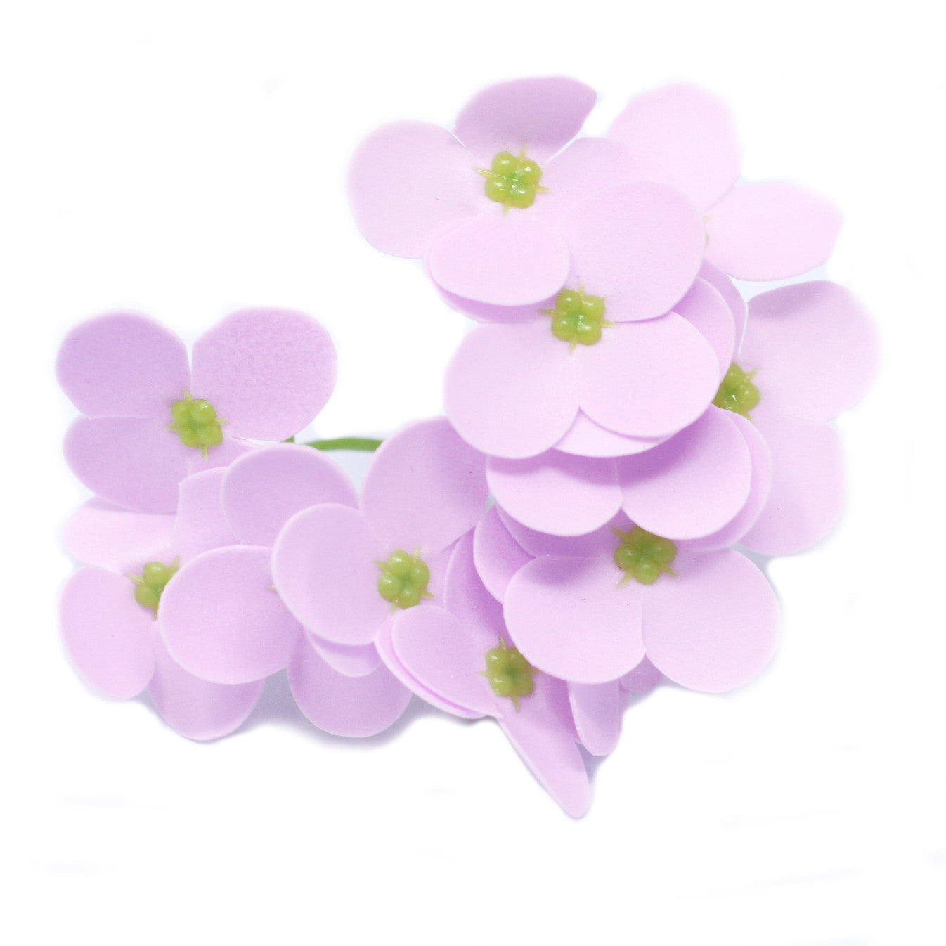 Craft Soap Flowers - Hyacinth Bean - Lavender x 10 pcs