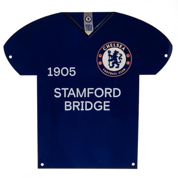 Chelsea FC Metal Shirt Sign - Officially licensed merchandise.