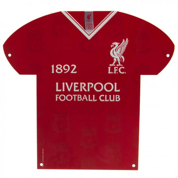 Liverpool FC Metal Shirt Sign LB - Officially licensed merchandise.