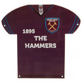 West Ham United FC Metal Shirt Sign - Officially licensed merchandise.