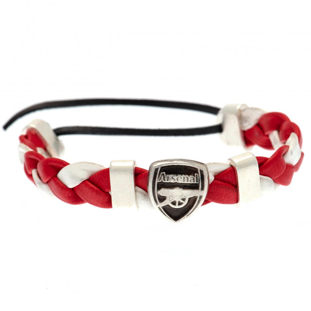 Arsenal FC PU Slider Bracelet - Officially licensed merchandise.