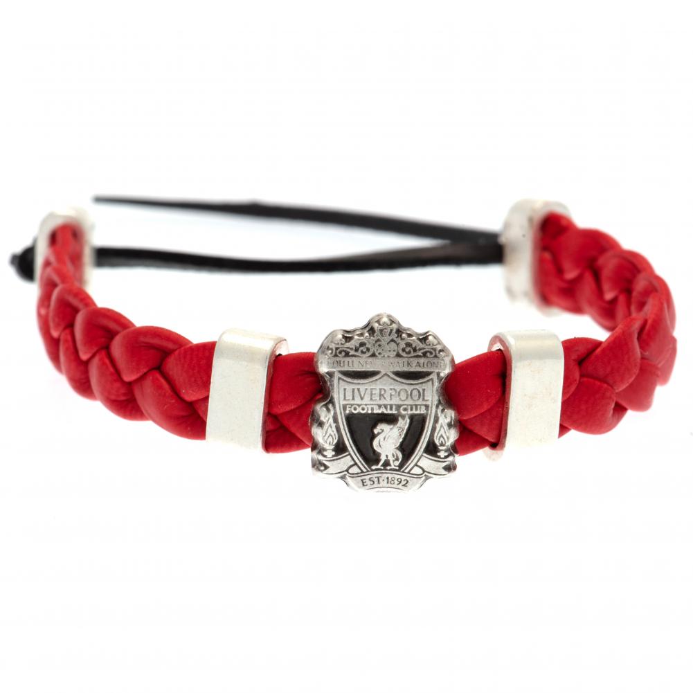 Liverpool FC PU Slider Bracelet - Officially licensed merchandise.