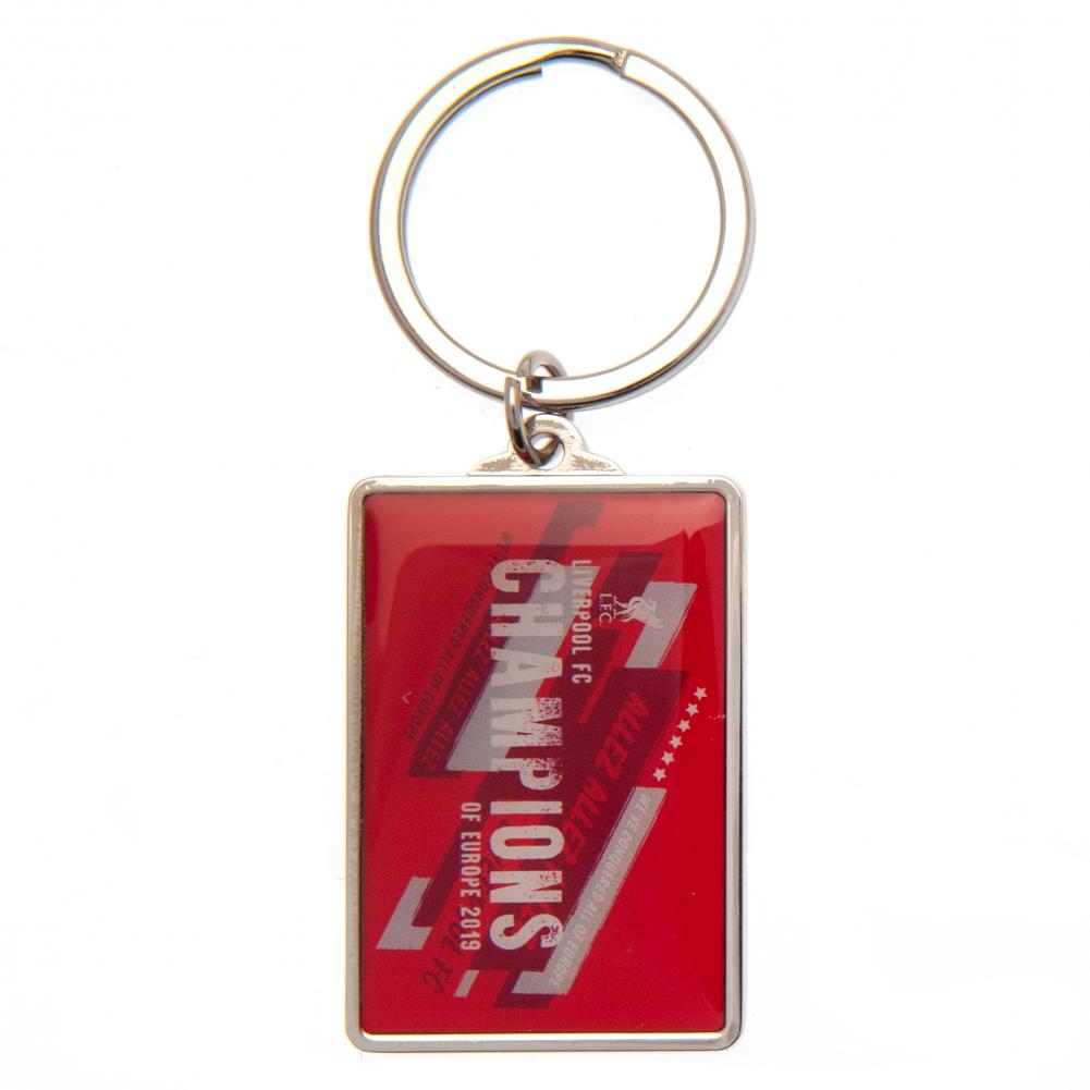 Liverpool FC Champions Of Europe Keyring NC - Officially licensed merchandise.