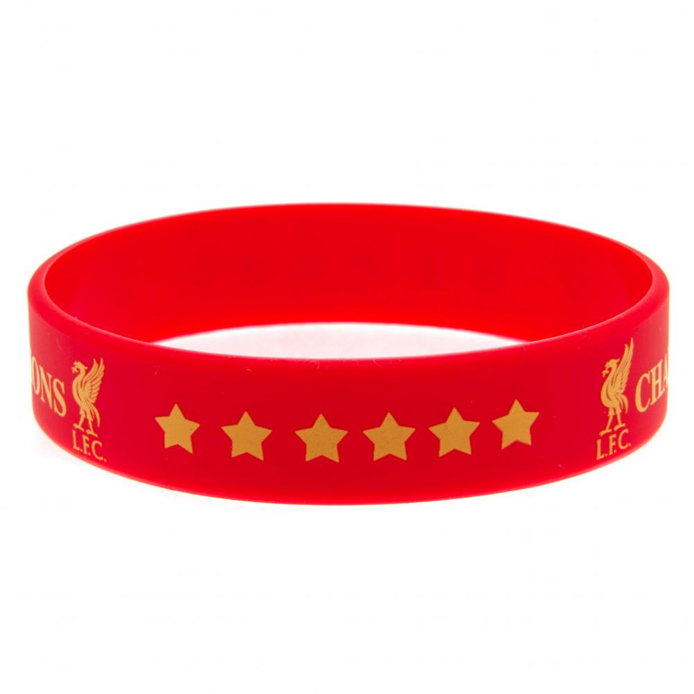 Liverpool FC Champions Of Europe Silicone Wristband - Officially licensed merchandise.