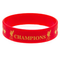 Liverpool FC Champions Of Europe Silicone Wristband - Officially licensed merchandise.