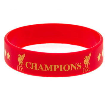 Liverpool FC Champions Of Europe Silicone Wristband - Officially licensed merchandise.