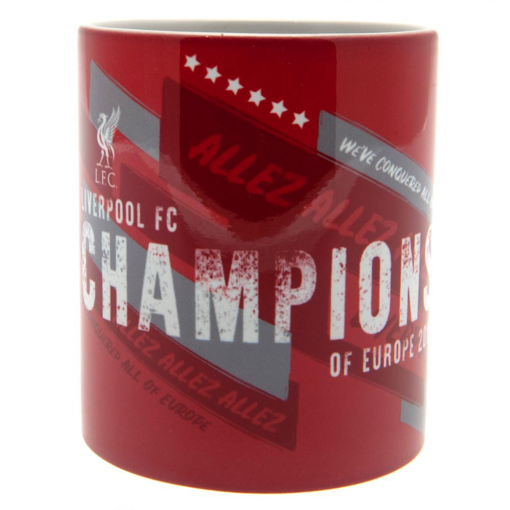 Liverpool FC Champions Of Europe Mug - Officially licensed merchandise.