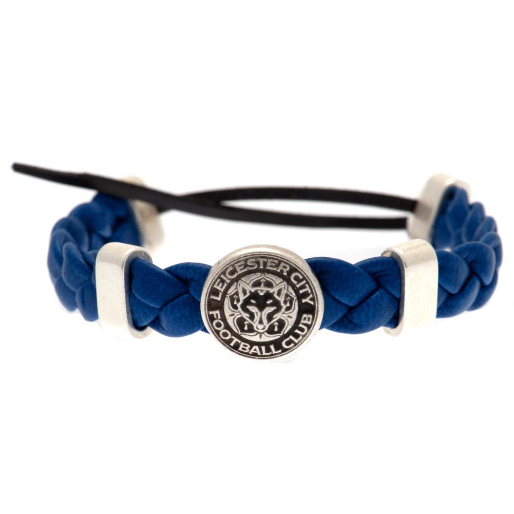 Leicester City FC PU Slider Bracelet - Officially licensed merchandise.