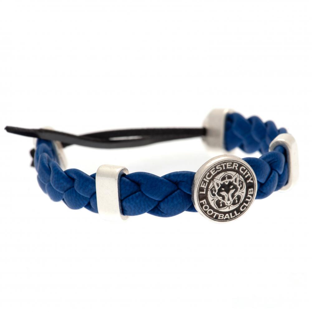 Leicester City FC PU Slider Bracelet - Officially licensed merchandise.