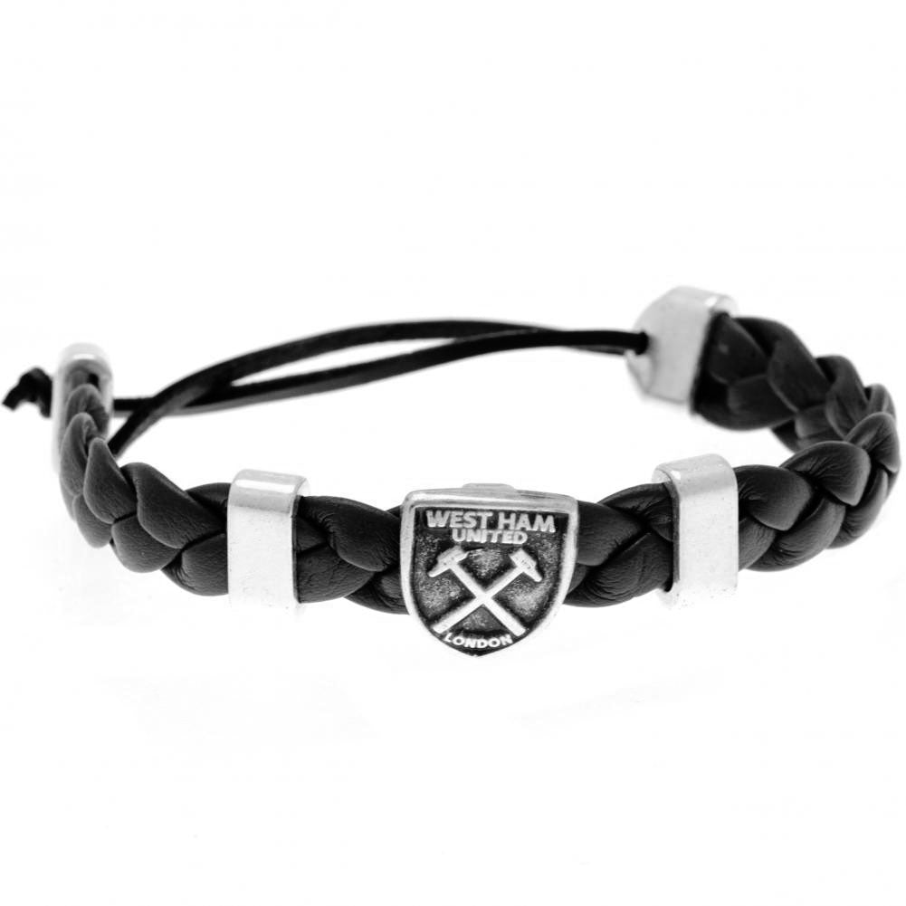 West Ham United FC PU Slider Bracelet - Officially licensed merchandise.