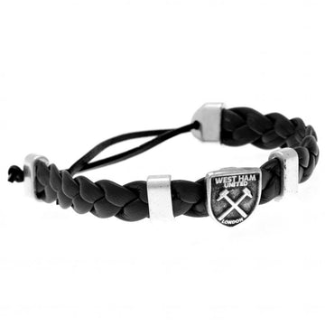 West Ham United FC PU Slider Bracelet - Officially licensed merchandise.