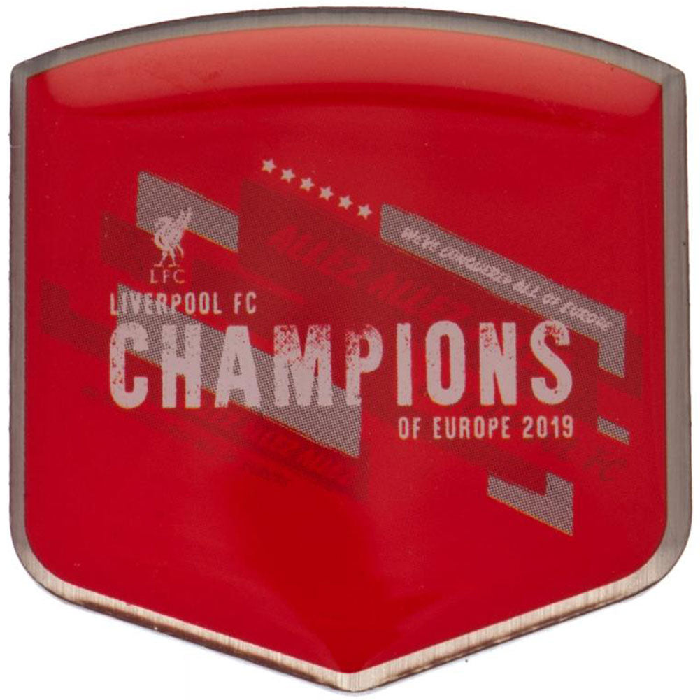 Liverpool FC Champions Of Europe Badge - Officially licensed merchandise.