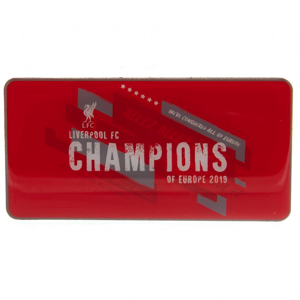 Liverpool FC Champions Of Europe Fridge Magnet - Officially licensed merchandise.