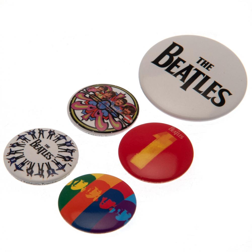 The Beatles Button Badge Set BK - Officially licensed merchandise.