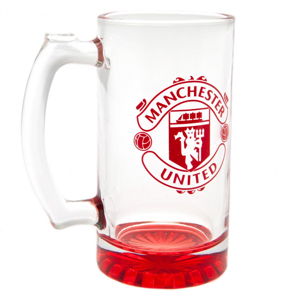 Manchester United FC Stein Glass Tankard - Officially licensed merchandise.
