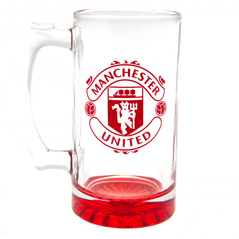 Manchester United FC Stein Glass Tankard - Officially licensed merchandise.