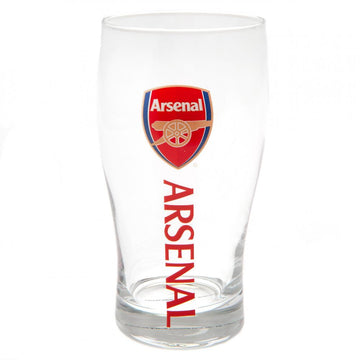 Arsenal FC Tulip Pint Glass - Officially licensed merchandise.