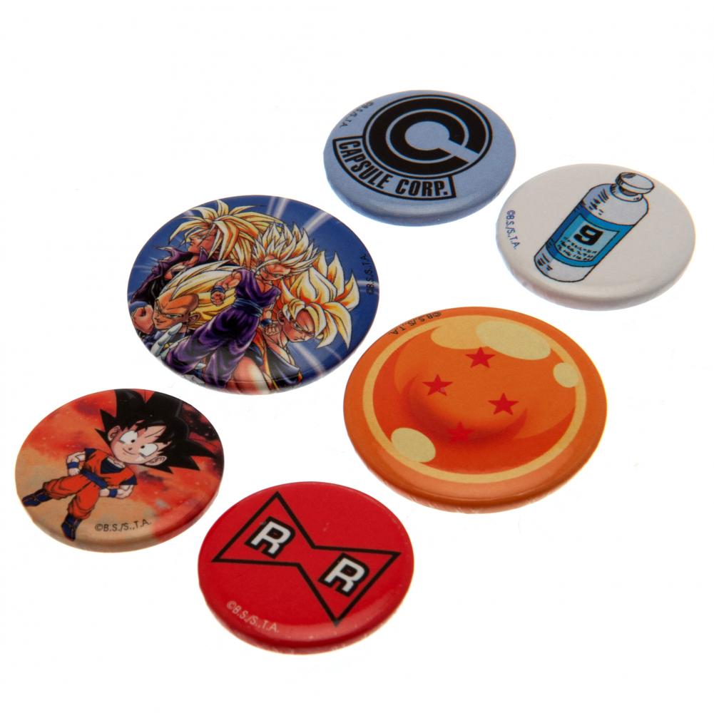 Dragon Ball Z Button Badge Set - Officially licensed merchandise.