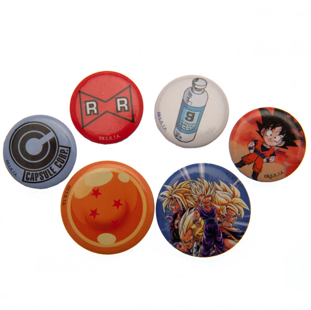 Dragon Ball Z Button Badge Set - Officially licensed merchandise.