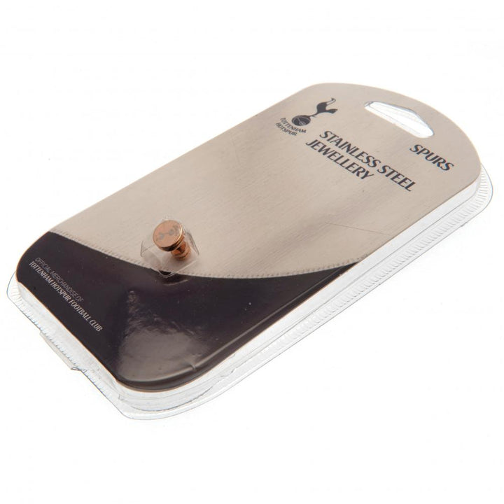 Tottenham Hotspur FC Rose Gold Plated Earrings featuring the iconic crest - a stylish fan accessory perfect for everyday wear and special occasions.