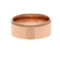 Liverpool FC Rose Gold Plated Ring Large - Officially licensed merchandise.