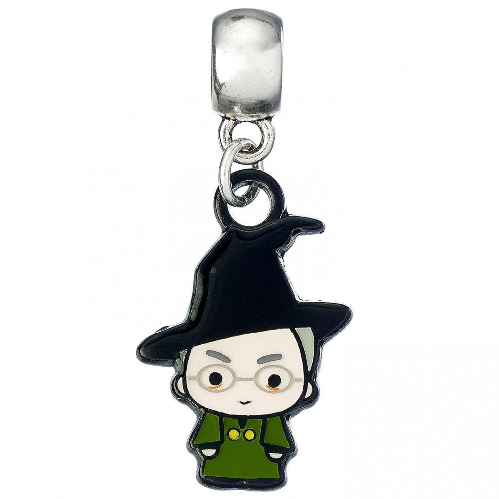 Harry Potter Silver Plated Charm Chibi Professor McGonagall - Officially licensed merchandise.