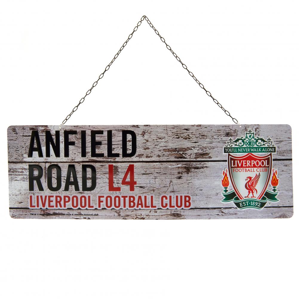 Liverpool FC Rustic Garden Sign - Officially licensed merchandise.