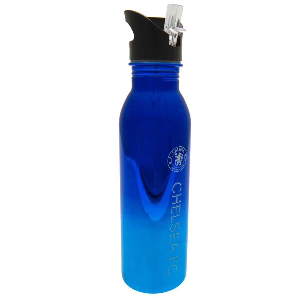 Chelsea FC UV Metallic Drinks Bottle - Officially licensed merchandise.